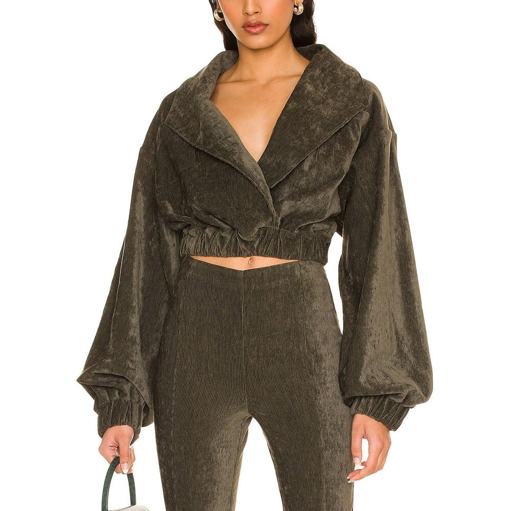 Tularosa Cropped Green Phyllis Jacket Size XS
